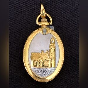 Thomas Kincade Lighthouse Watch Pendant Necklace